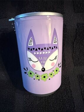 Novelty Soda Can Keychain - Purple Accent Hand sanitizer Wipes